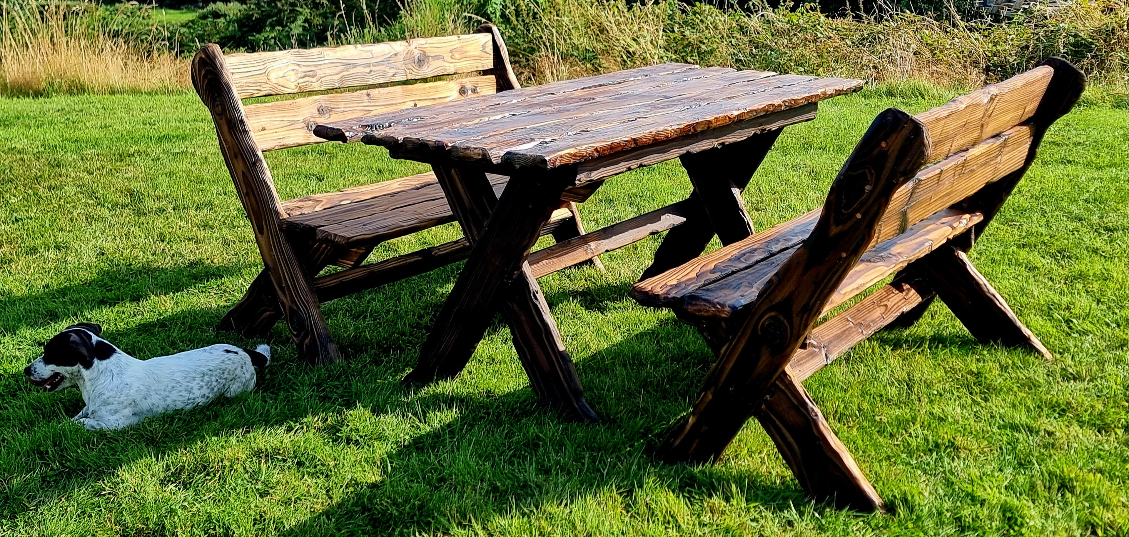 Woodburned Wood Garden Furniture Services on Custom Design (Ireland) — The Whisper of the Forest
