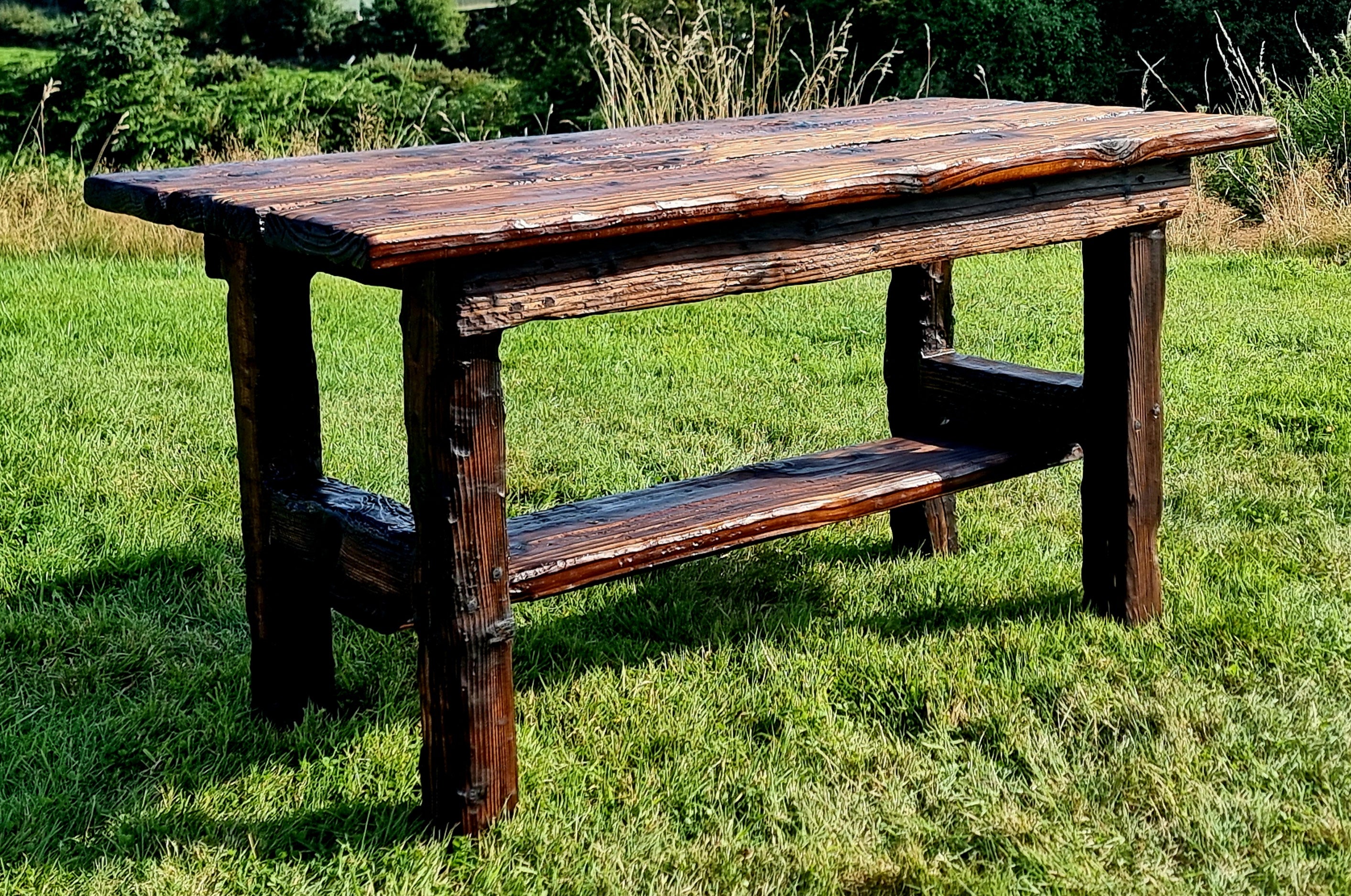 Woodburned Wood Garden Furniture Services on Custom Design (Ireland) — The Whisper of the Forest