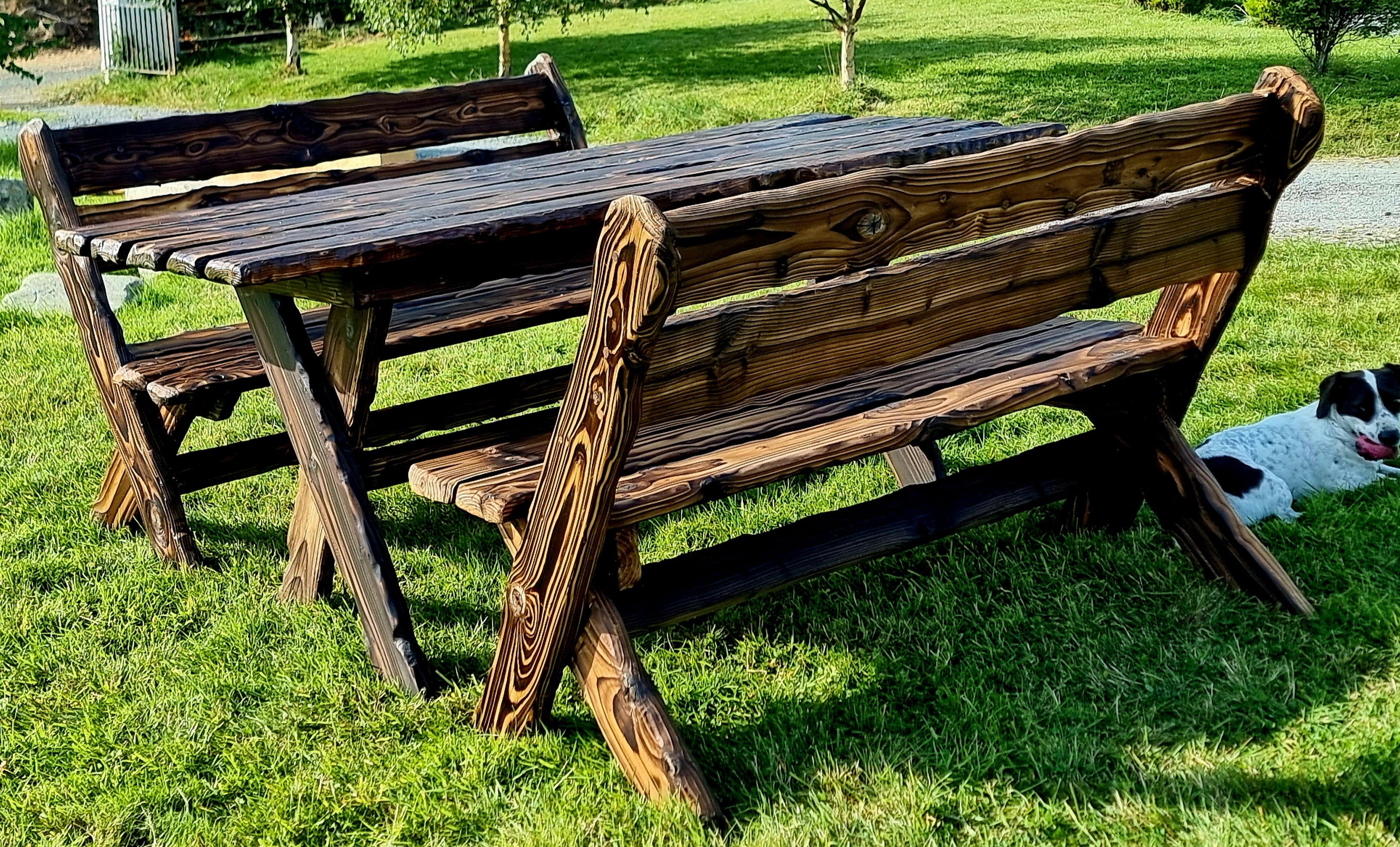 Woodburned Wood Garden Furniture Services on Custom Design (Ireland) — The Whisper of the Forest