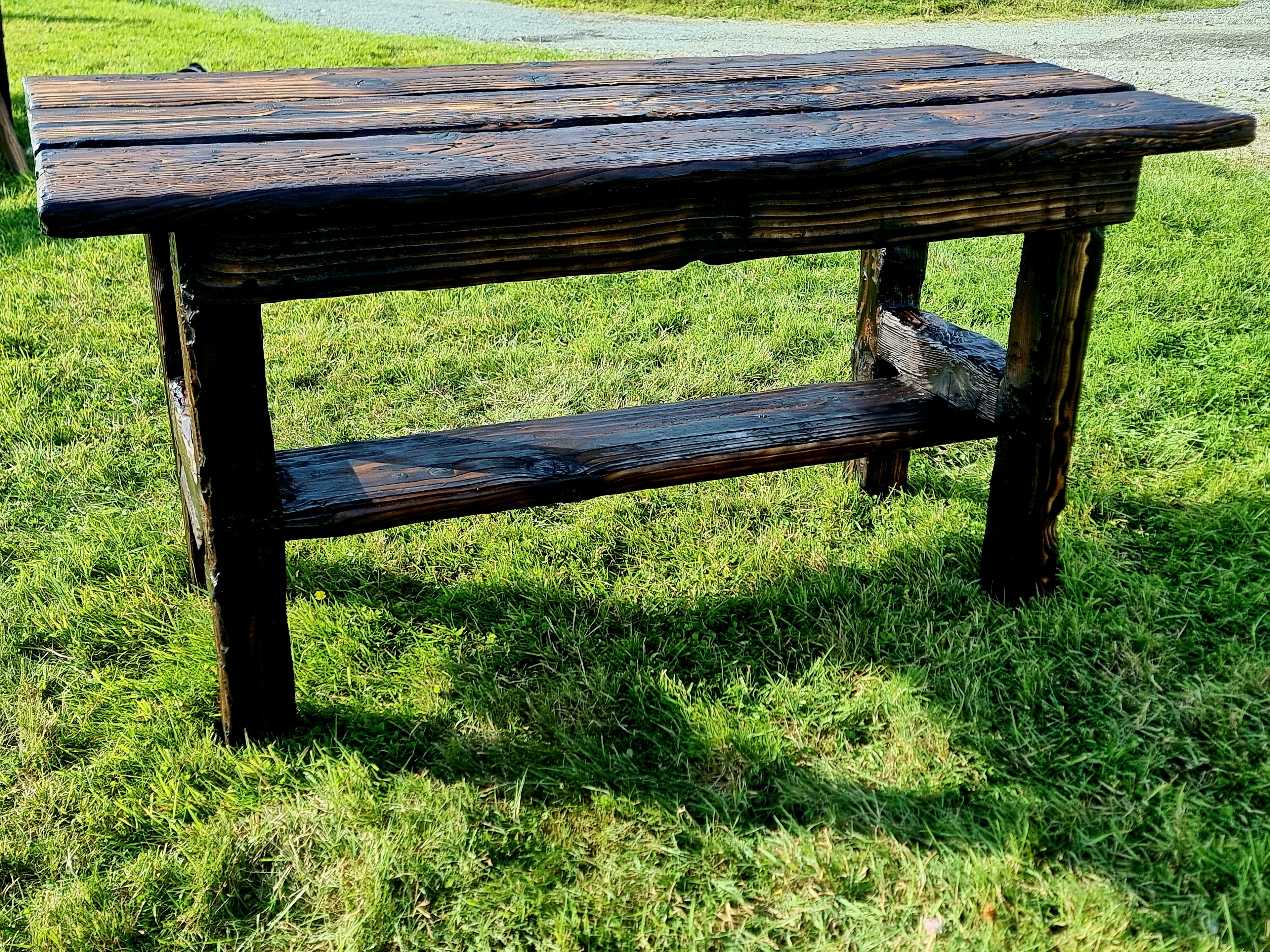 Woodburned Wood Garden Furniture Services on Custom Design (Ireland) — The Whisper of the Forest