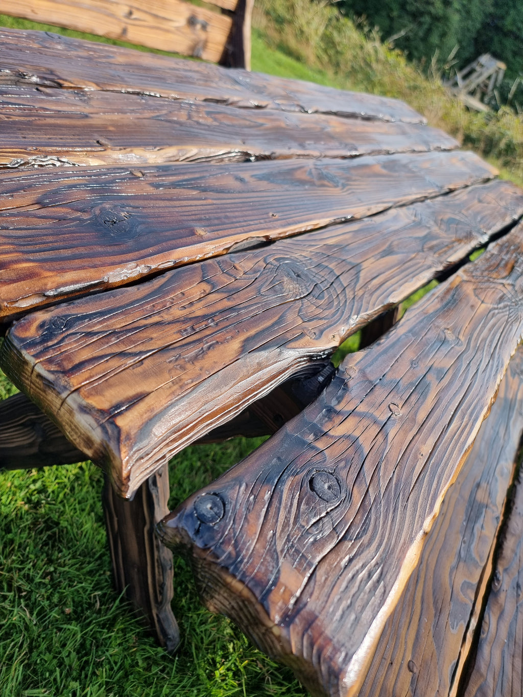 Woodburned Wood Garden Furniture Services on Custom Design (Ireland) — The Whisper of the Forest