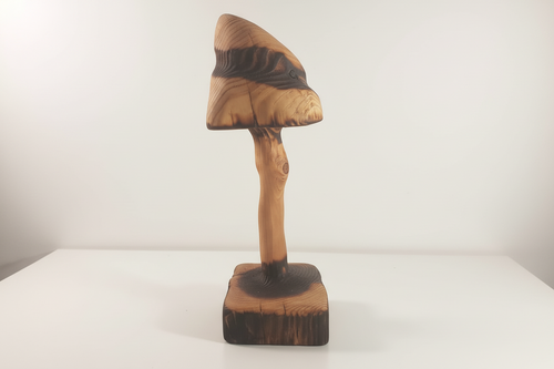 Wooden Mushroom Sculpture – Unique Home Decor (Handmade, The Whisper of the Forest)